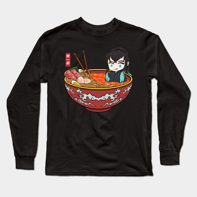 Ramen Muichiro Tokito Long Sleeve T-Shirt by Illustrasikuu